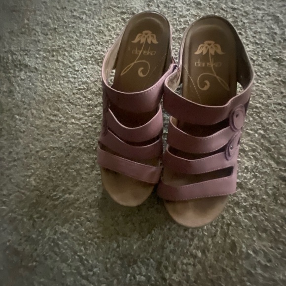 Dansko Purple Sandals Comfort Style - Picture 4 of 8